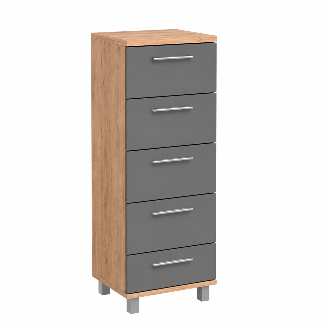 Badschrank – 30 × 95 cm, aus Eichenholz