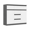 Highboard – 120 × 40 × 98 cm, moderner Stil, mit Schubladen, Anthrazit, für Esszimmer, Wohnzimmer und Schlafzimmer