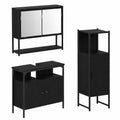Regal – moderner Stil, aus Holzwerkstoff, Schwarz