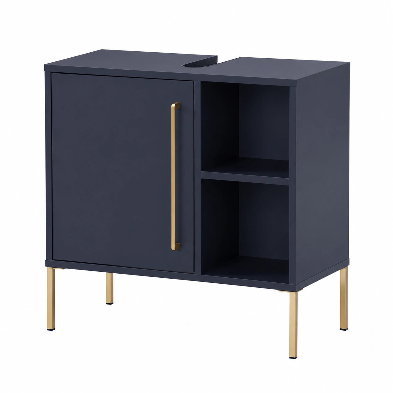 Waschbeckenunterschrank – 65,3 × 33,1 × 63,3 cm, Gold