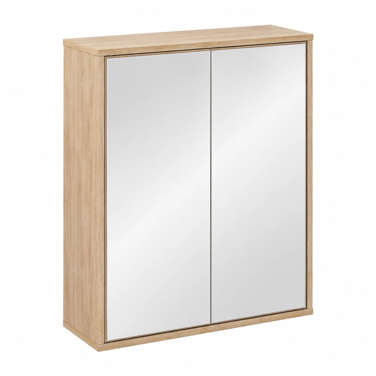 Spiegelschrank – 60 cm, skandinavischer Stil, aus Eichenholz