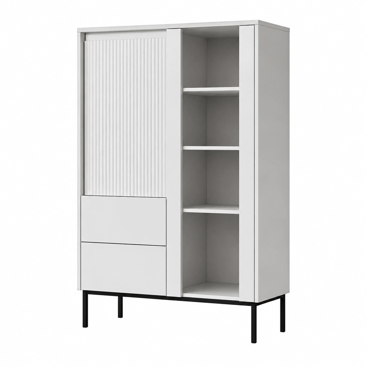 Vitrine – mit Schubladen, mit mehreren Türen, für Wohnzimmer