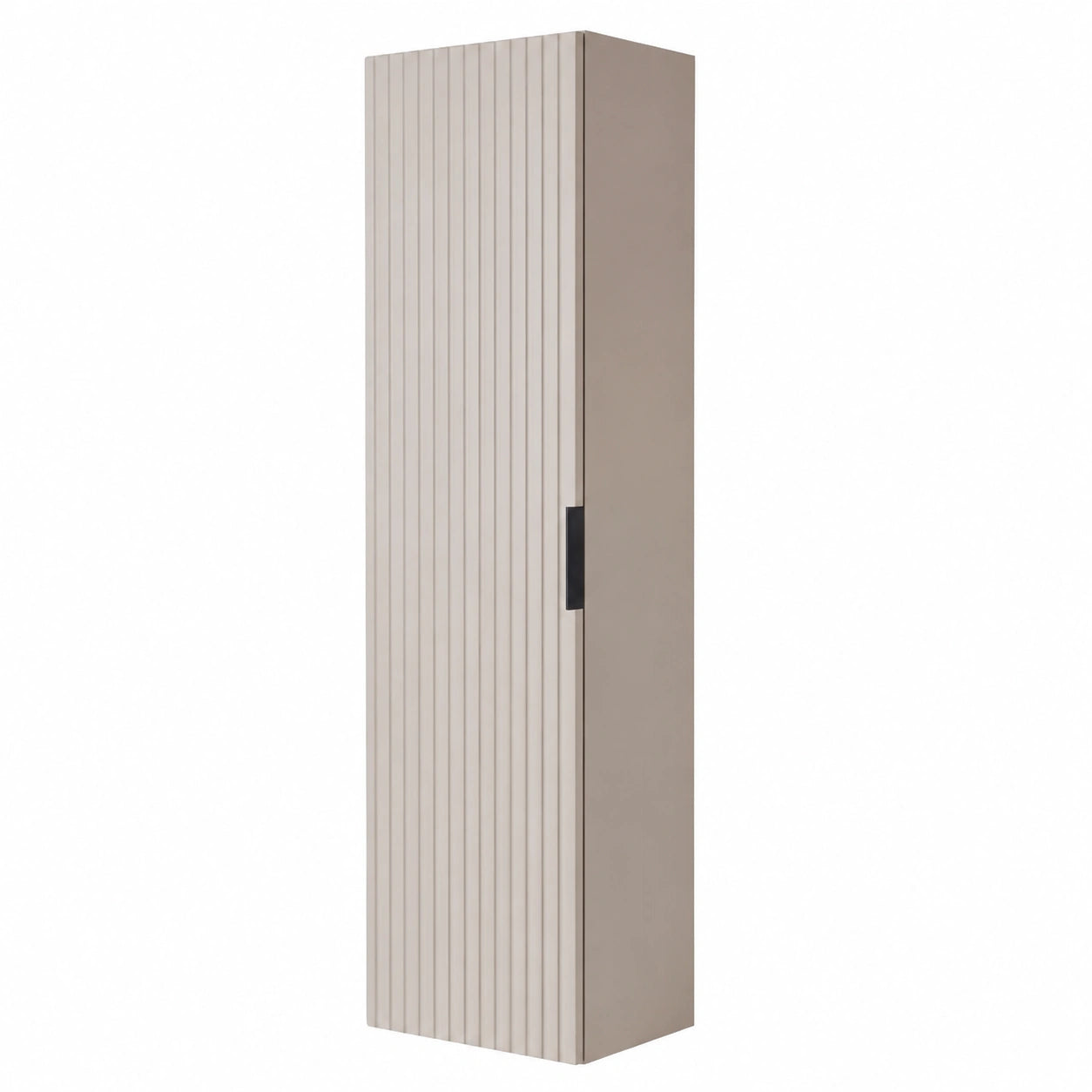 Badschrank – 136 cm, moderner Stil, mit Ablagen, Beige, für Badezimmer