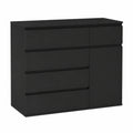Kommode – Schwarz, für Schlafzimmer