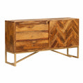 Sideboard – 118 × 30 × 60 cm, mit Schubladen, aus Holz