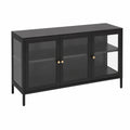 Sideboard – aus Metall, Schwarz und Gold