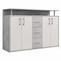 Sideboard – 139 × 90 × 34 cm, moderner Stil, mit Stauraum, mit Schubladen, mit Ablagen