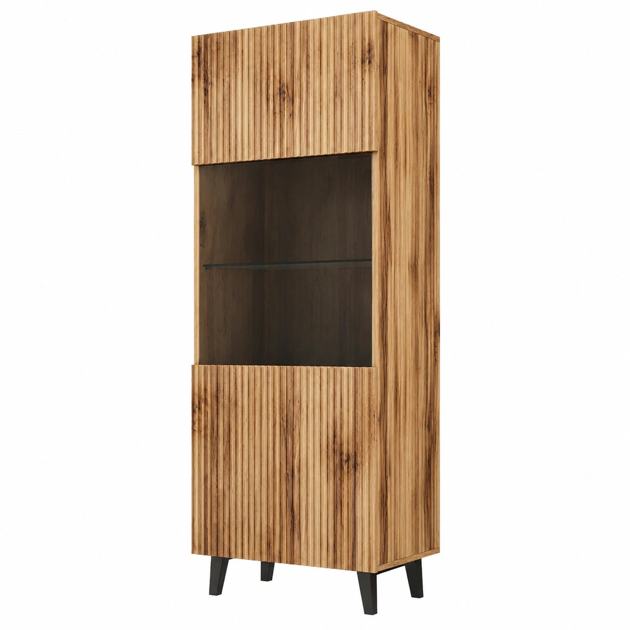 Vitrine – aus Eichenholz, für Wohnzimmer