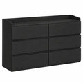Kommode – 40 × 138 × 84 cm, mit Schubladen, Schwarz