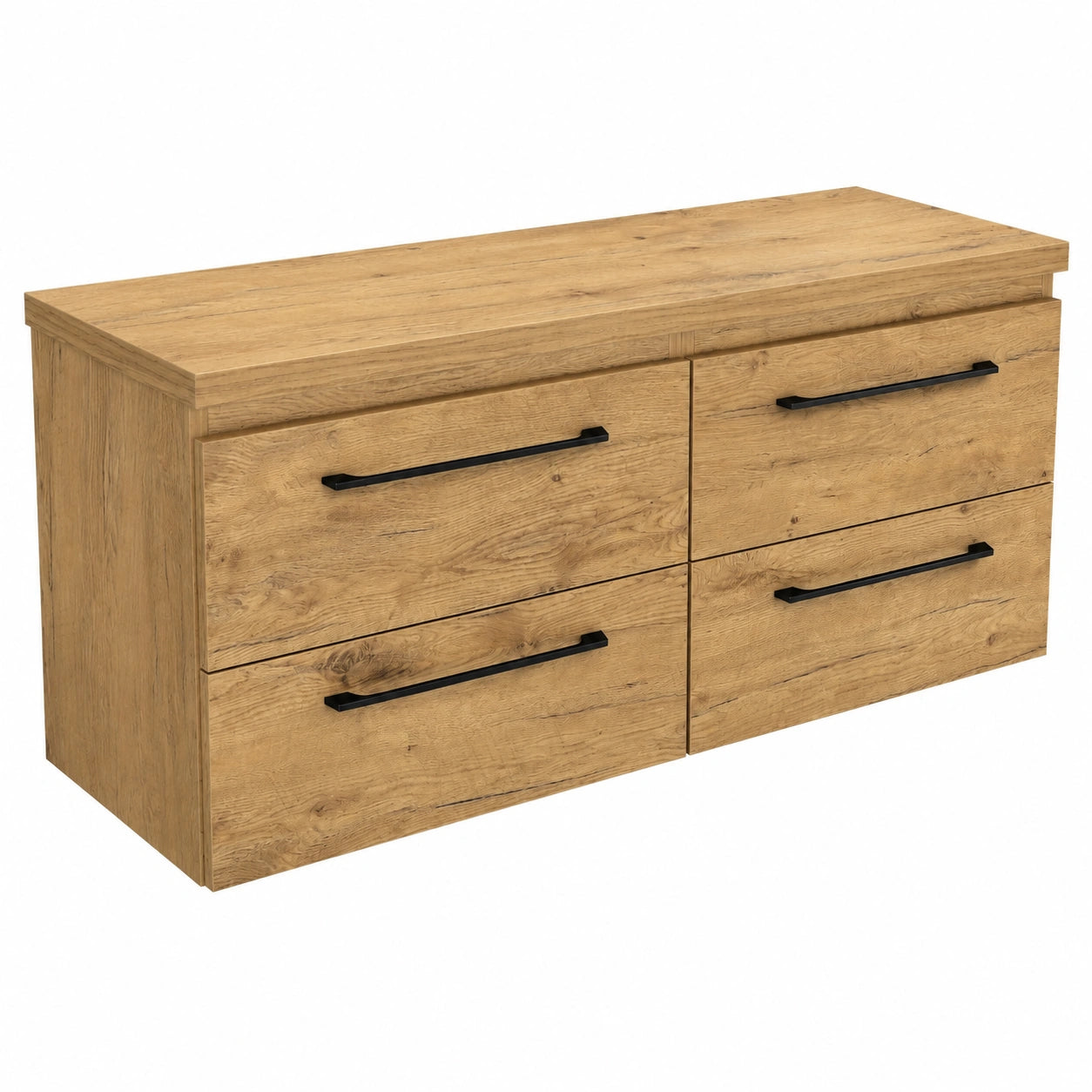 Badschrank – 120 × 39 × 51,5 cm, mit Schubladen, für Badezimmer