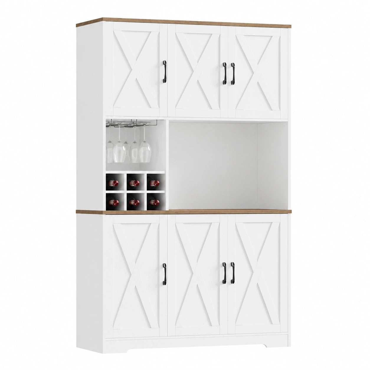 Küchenschrank – 106 × 180 cm, mit mehreren Türen, für Esszimmer, Küche und Wohnzimmer