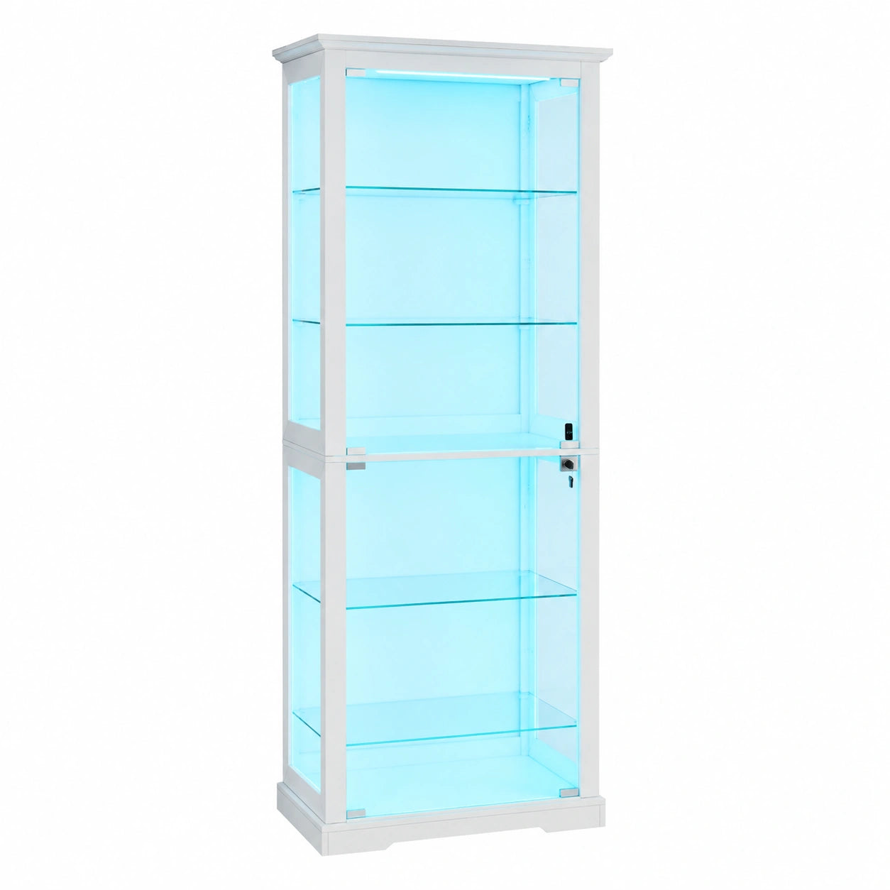 Glasvitrine – 180 cm, mit LED-Beleuchtung