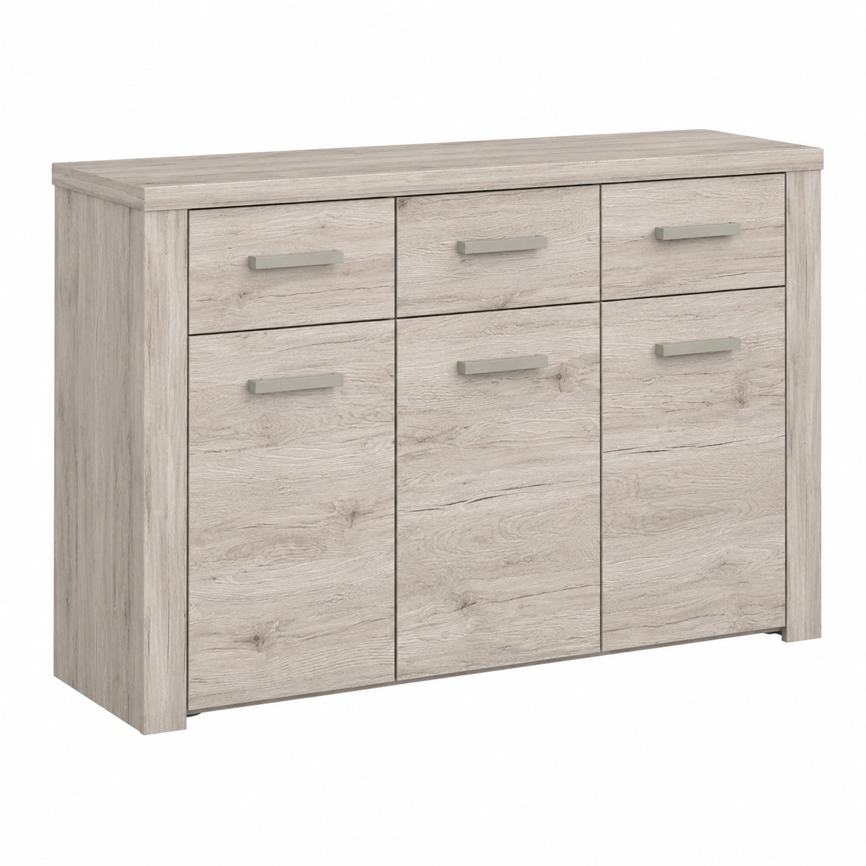 Sideboard – 136 × 83,1 × 41,3 cm, moderner Stil, für Wohnzimmer und Büro