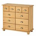Schrank – Landhausstil, mit Schubladen, aus Massivholz und Kiefernholz, für Schlafzimmer und Flur