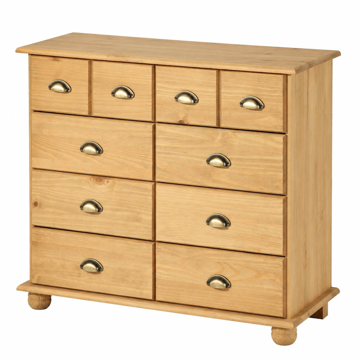 Schrank – Landhausstil, mit Schubladen, aus Massivholz und Kiefernholz, für Schlafzimmer und Flur