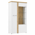 Vitrine – 98,5 × 164 × 43,2 cm, aus Holzwerkstoff und Eichenholz, Artisan-Eiche