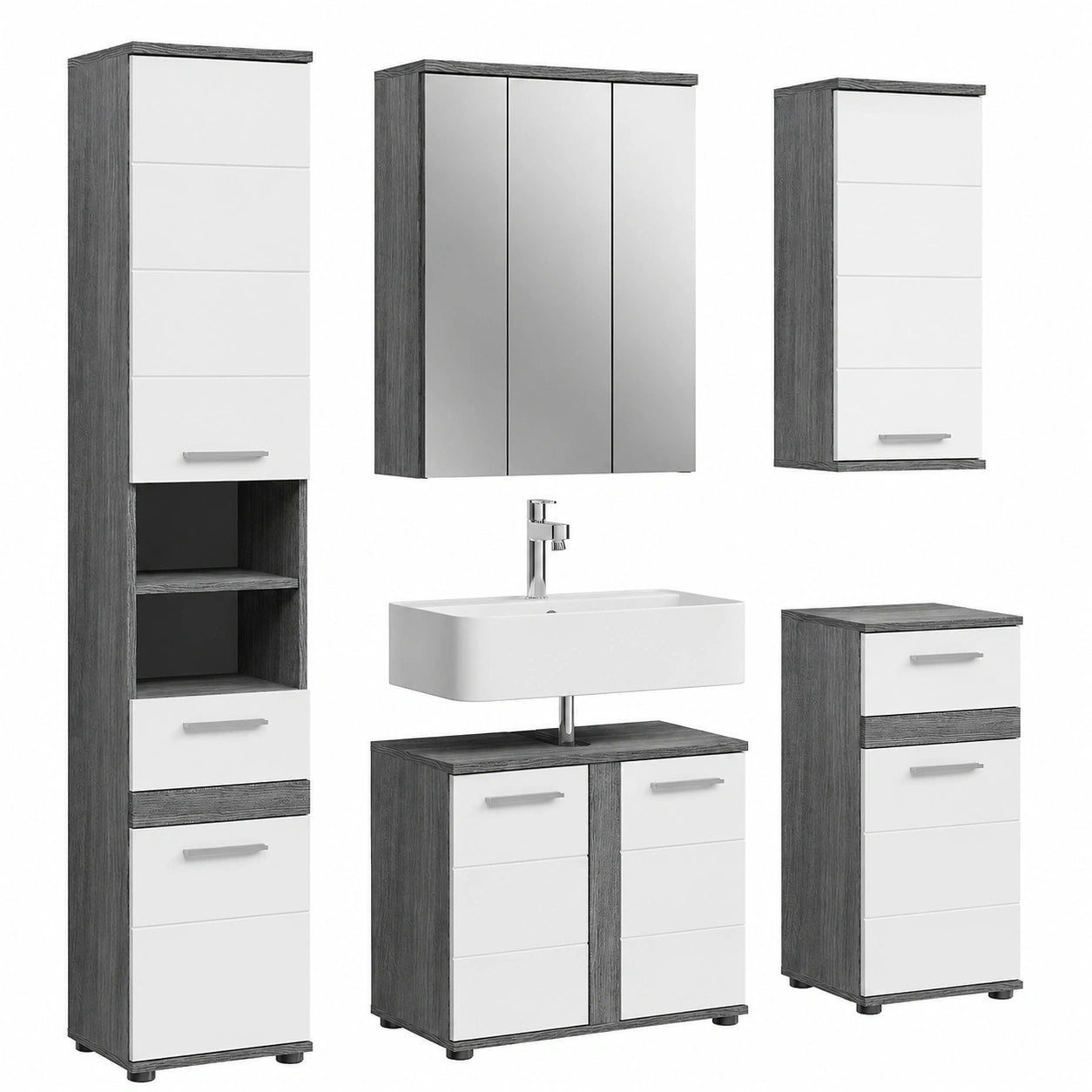 Wohnmöbel – 5-teilig, für Badezimmer